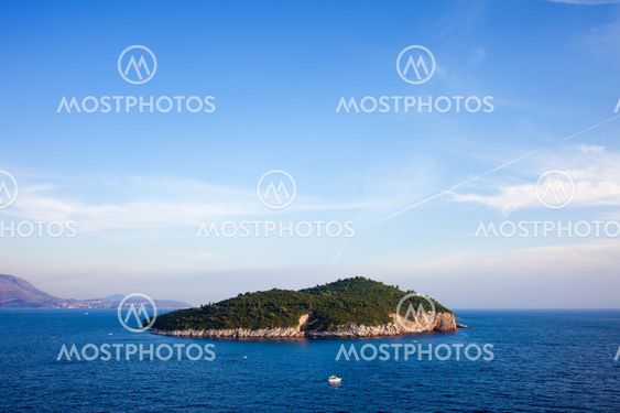 Lokrum Island on the Adriatic Sea