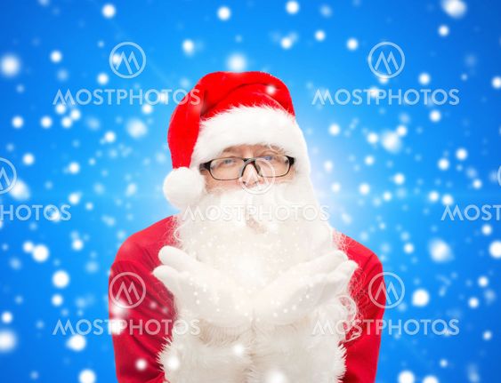 man in costume of santa claus