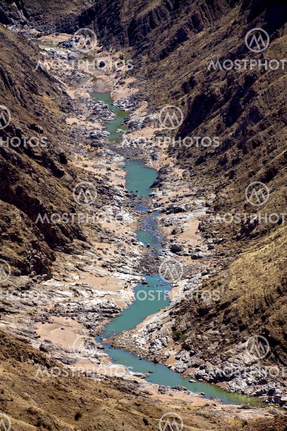 detail of the river of the fish river canyon south namibia africa
