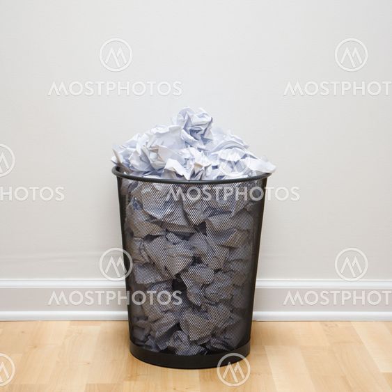 Full trash can.