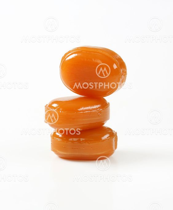 hard caramel candies