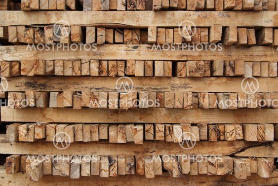 A pile of wood.