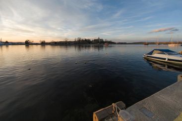 Sunset view of the port of Sozopol, Bulgaria