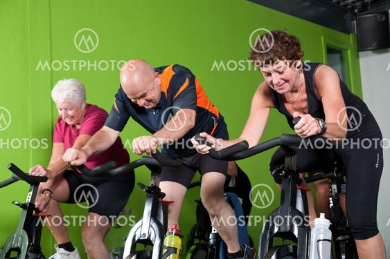 Senior cycling group