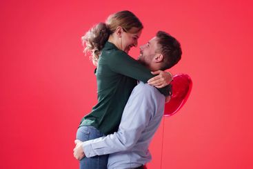 Celebrating Love Day. Happy Man