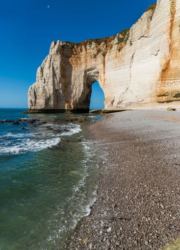 Beautiful seaside landscape of cliffs on the Normandy...