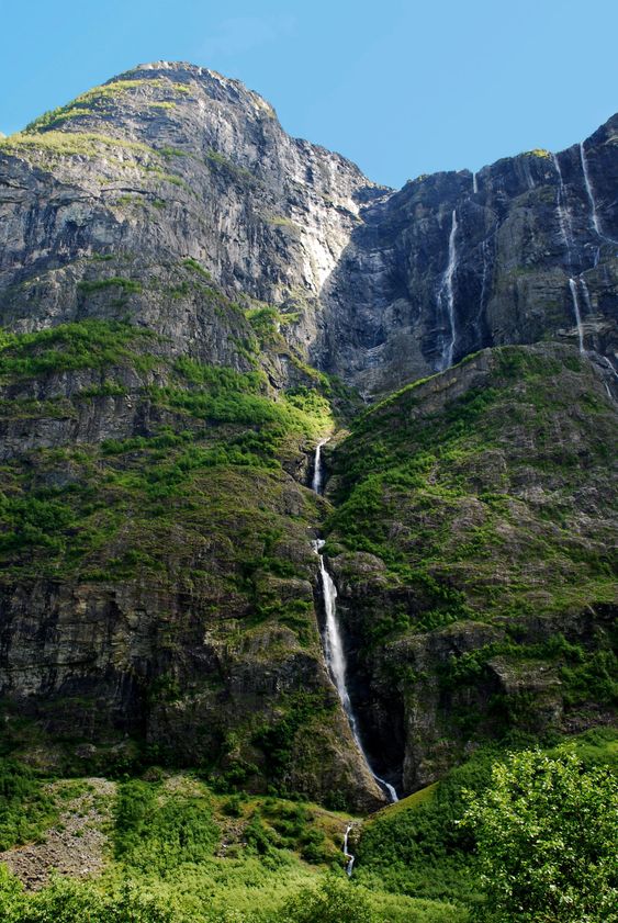 Waterfalls long way down