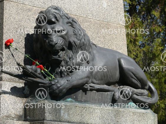 Monument for Serbian-Bulgarian war in center of Pleven,...