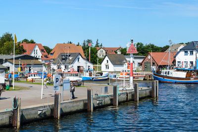 Vitte Hiddensee in Germany harbor island