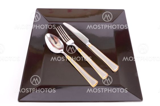 Restaurant Design Dish with fork and knife
