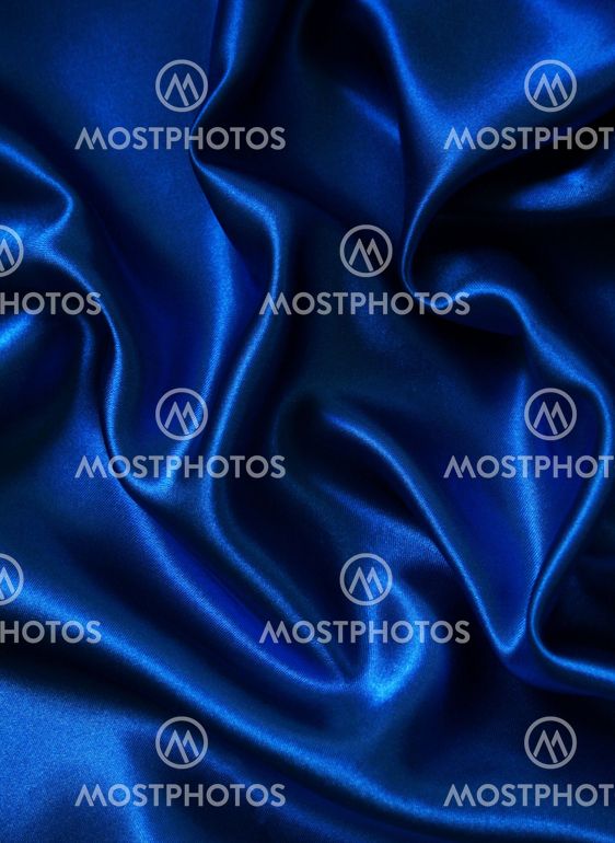 Smooth elegant blue silk