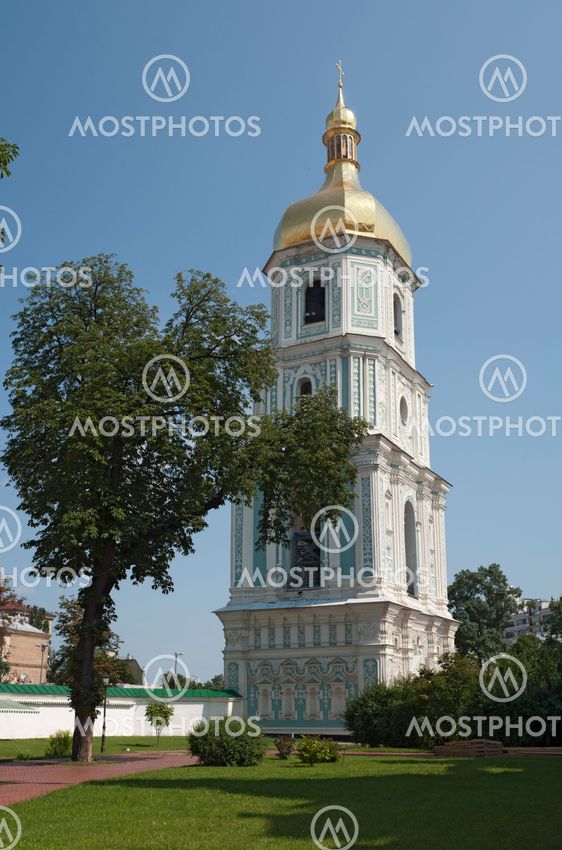 Belltower of St. Sophia complex in Kiev