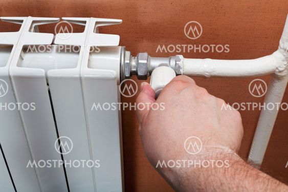 thermostat of home heat radiator