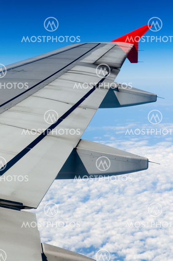 Wing of airplane