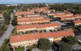 Utsikt över Vålberga, Järfälla, Stockholm, Sverige.