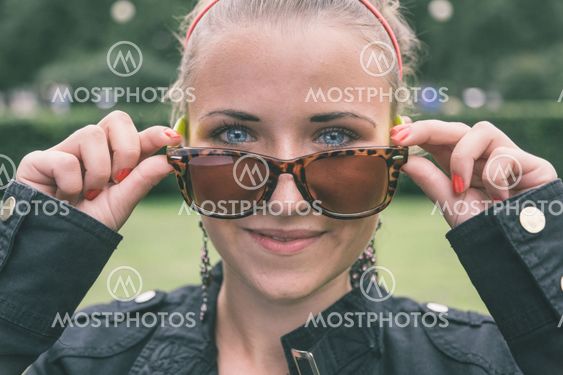 Beautiful Blonde Teen Girl Portrait