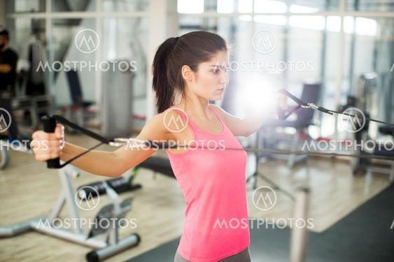 Young woman in the gym