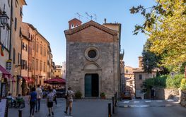 VOLTERRA, ITALY - OCTOBER 15, 2023 - Oratorio di San...
