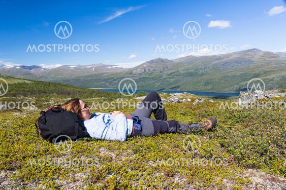 Woman resting