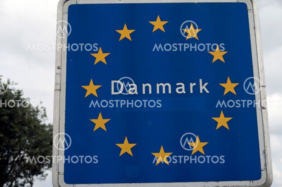 Blue Border Sign