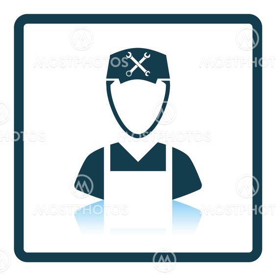 Car mechanic icon