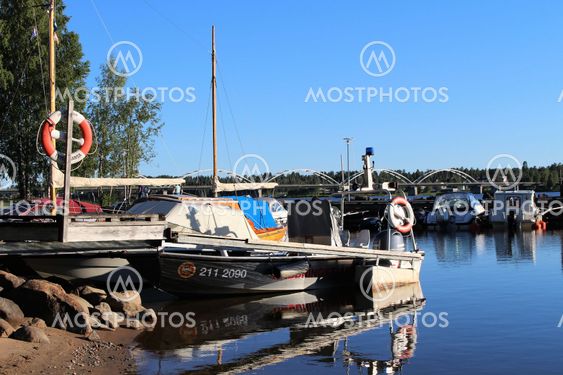 Gamla Färjelägets småbåtshamn i Luleå