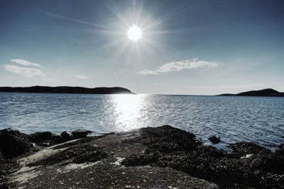Rocky shores at the sea in sunset light. Natural park...