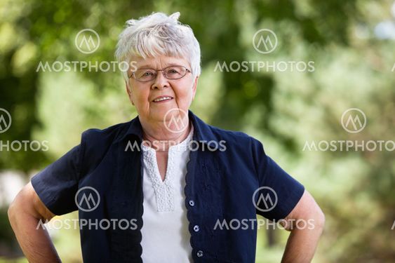 Portrait of confident senior woman