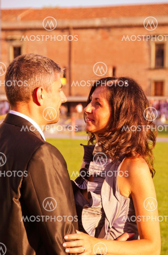 Loving Attitude between Bride and Groom