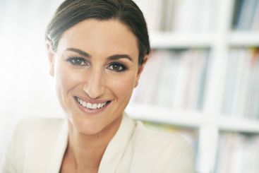 Realtor, office or portrait of confident businesswoman...