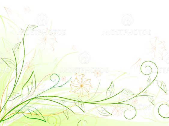 green floral frame
