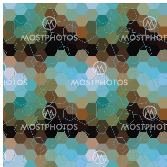 Geometric hexagon abstract background