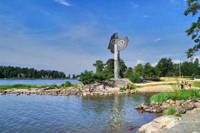 Kristinehamn vid Picassomonumentet