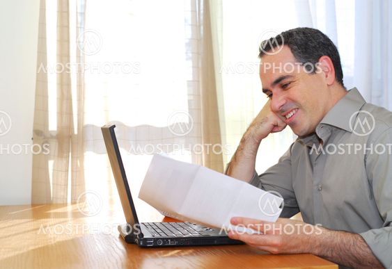 Man with laptop