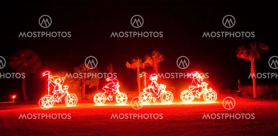 Jekyll Island Christmas light disply