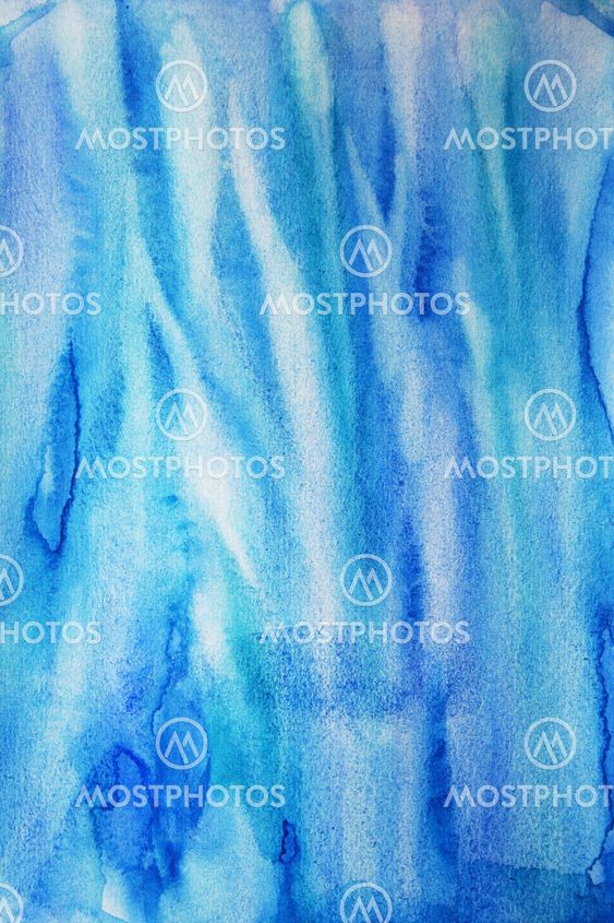 Abstract watercolor background with colorful different layers on paper texture