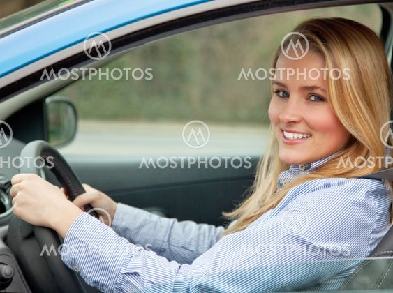 Woman driving