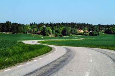 Kurvig landsväg