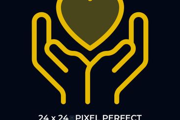 Charity dark color ui icon