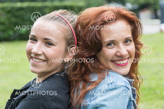 Two Girls at Park in Tallinn