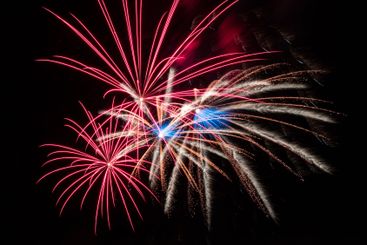 Abstract fireworks background