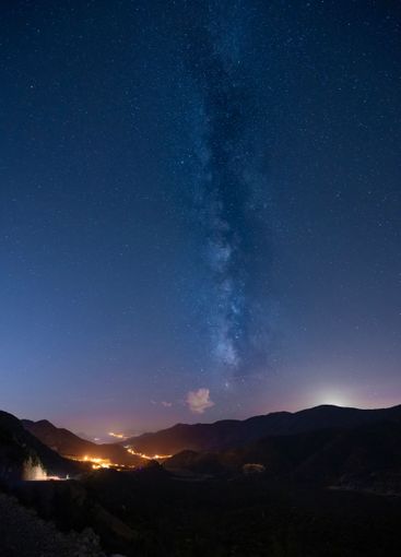 Milky way at night from Antalya Saklikent Tubitak...