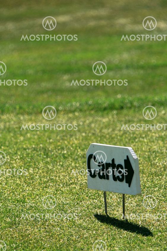 Golf cart sign