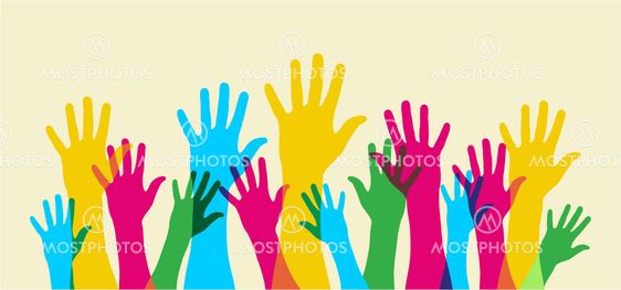 Up your hands illustration