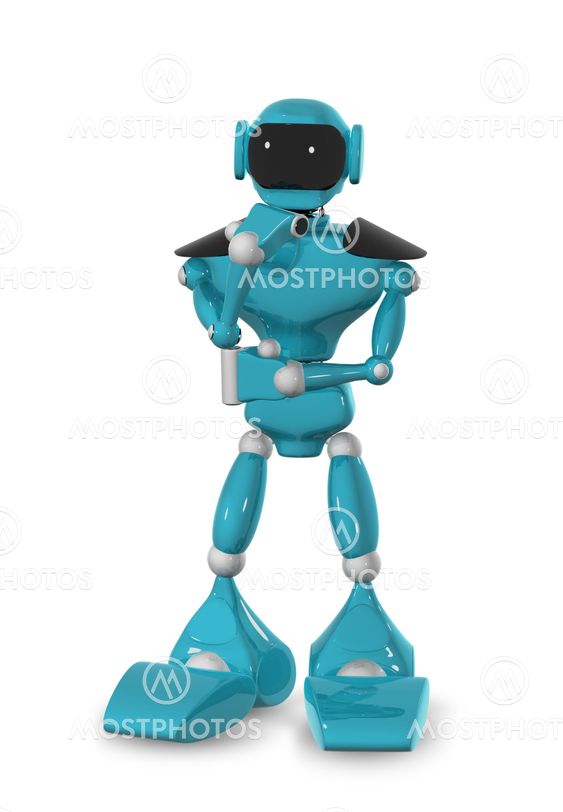 pensive robot