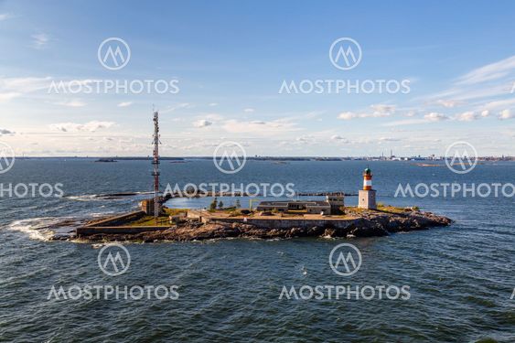 Harmaja pilot station and lighthouse outside Helsinki,...