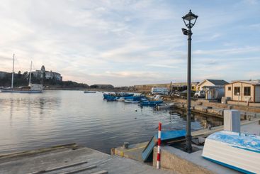 Sunset view of the port of Sozopol, Bulgaria