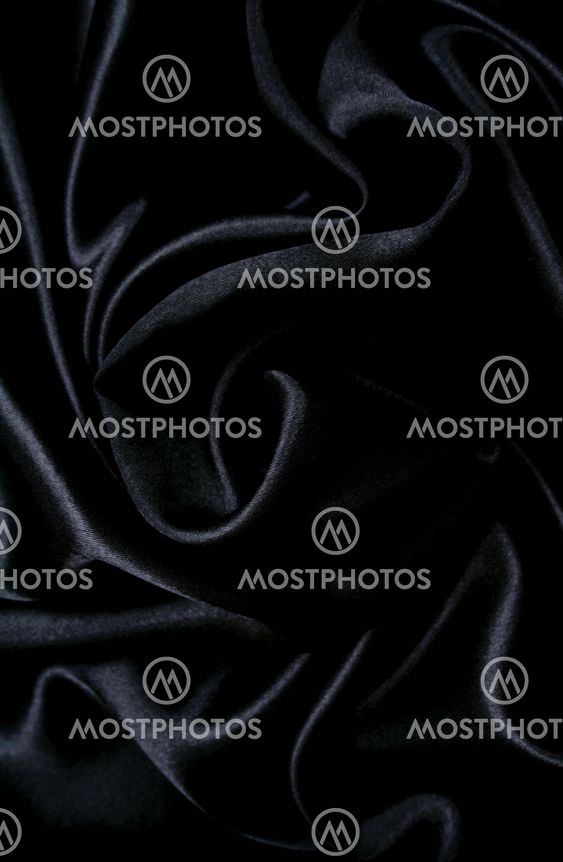 Smooth elegant black silk as background