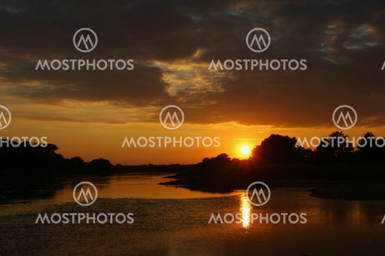 Sunset on the River