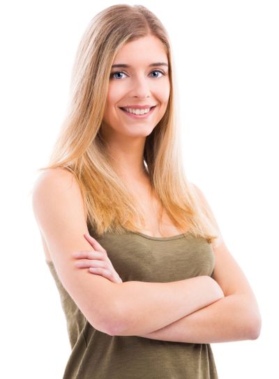 Beautiful woman smiling